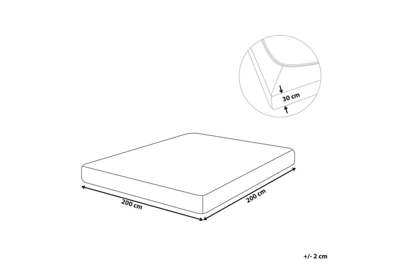 Laken med strikk Janbu Vinrød, 200x200 cm - Vinrød, 200x200 cm - Tekstiler - Barnetekstiler - Sengetøy til barn - Sprinkelseng sengetøy - Laken sprinkelseng