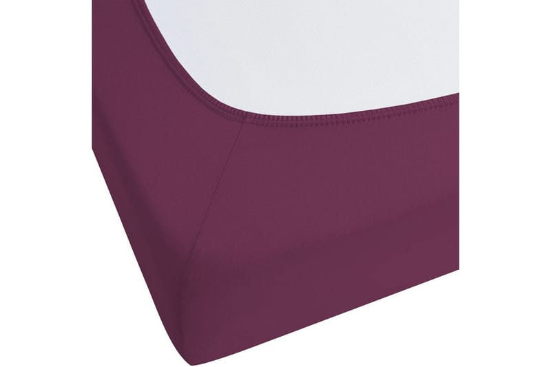 Laken med strikk Janbu Vinrød, 90x200 cm - Vinrød, 90x200 cm - Tekstiler - Barnetekstiler - Sengetøy til barn - Sprinkelseng sengetøy - Laken sprinkelseng