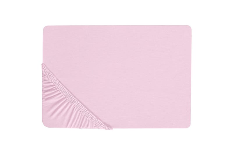 Laken med strikk Janbu Pastellrosa, 200x200 cm - Pastellrosa, 200x200 cm - Tekstiler - Sengetøy - Laken - Dra på laken