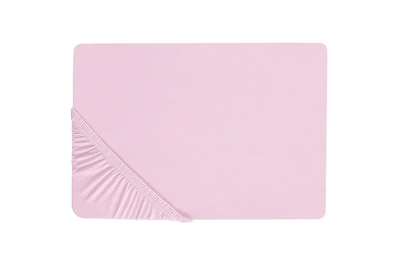 Laken med strikk Janbu Pastellrosa, 90x200 cm - Pastellrosa, 90x200 cm - Tekstiler - Sengetøy - Laken - Dra på laken