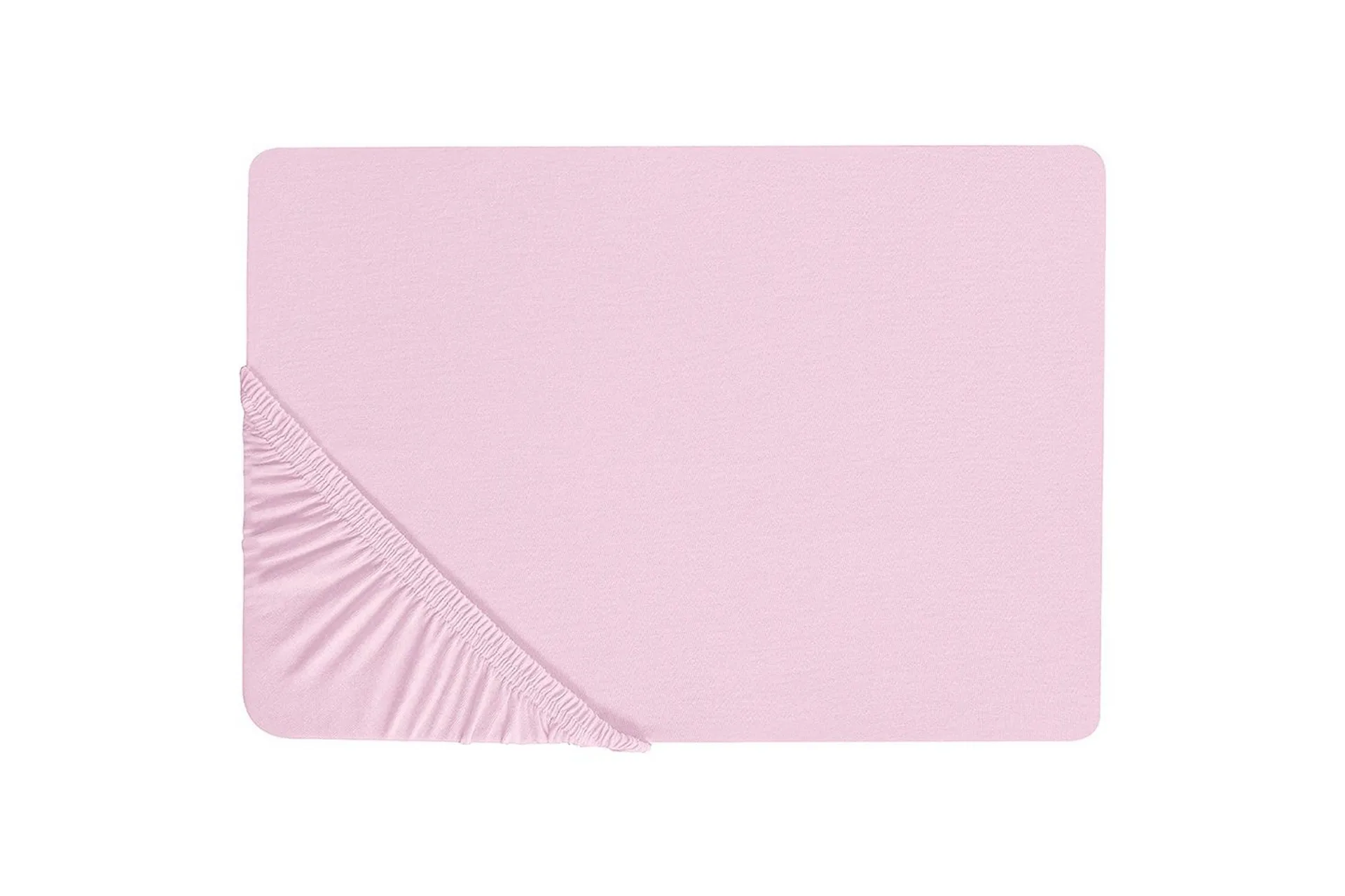 Laken med strikk Janbu Pastellrosa, 90x200 cm - Pastellrosa, 90x200 cm