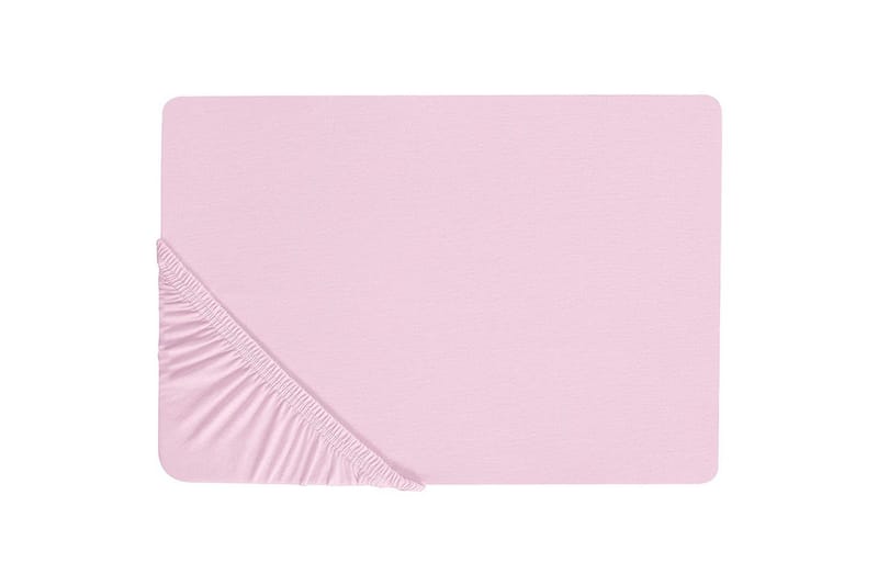 Laken med strikk Janbu Pastellrosa, 180x200 cm - Pastellrosa, 180x200 cm - Tekstiler - Sengetøy - Laken - Dra på laken