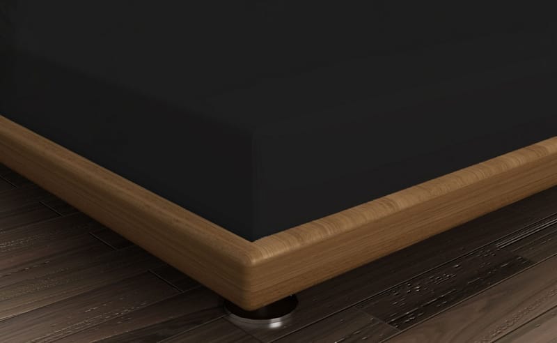 Manchan formsyd laken 140x190 cm - Svart - Tekstiler - Barnetekstiler - Sengetøy til barn - Sprinkelseng sengetøy - Laken sprinkelseng