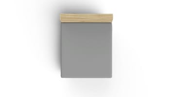 Merndric formsyd laken 140x190 cm - Mørkegrå - Tekstiler - Barnetekstiler - Sengetøy til barn - Sprinkelseng sengetøy - Laken sprinkelseng