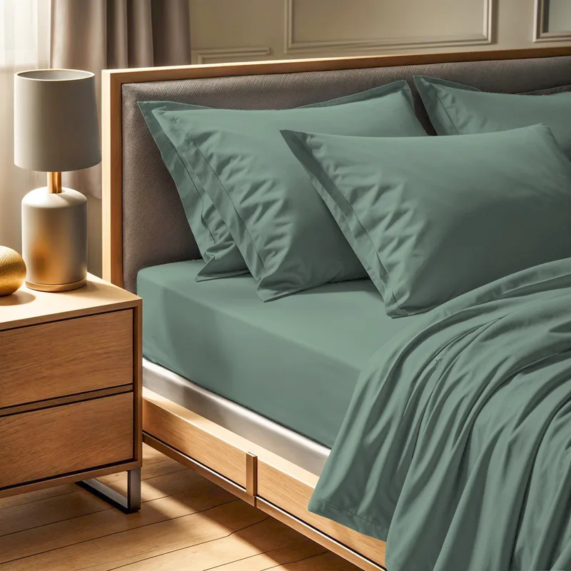 Veyloren formsyd laken 140x200 cm - Grønn - Tekstiler - Barnetekstiler - Sengetøy til barn - Sprinkelseng sengetøy - Laken sprinkelseng