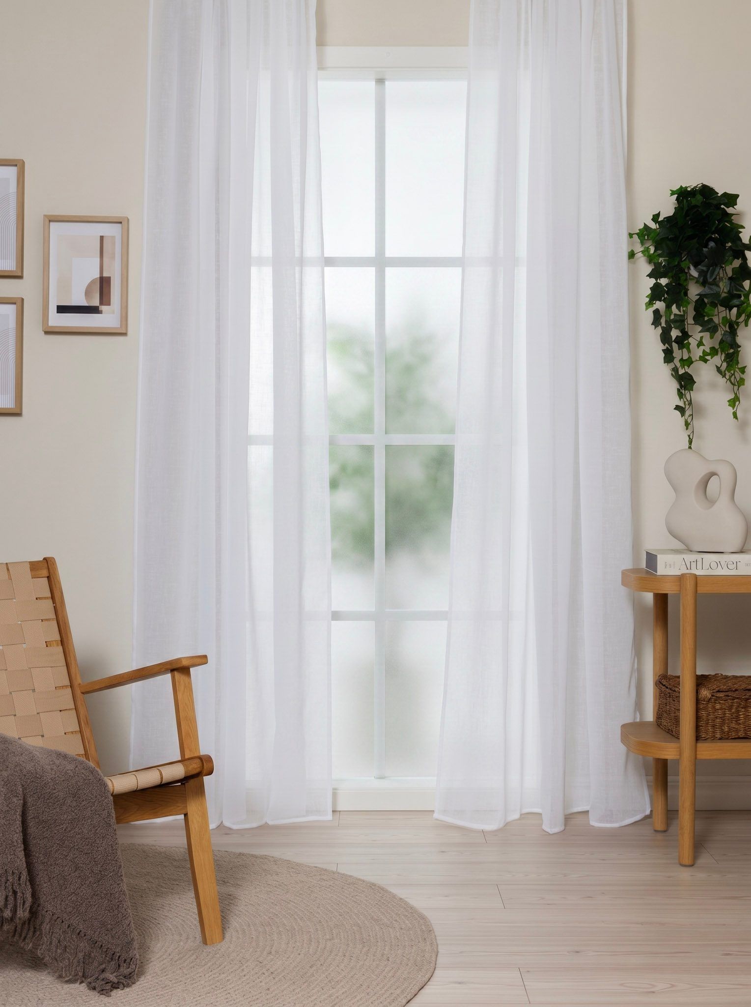 Gardin Felicia 140x240 cm - Hvit