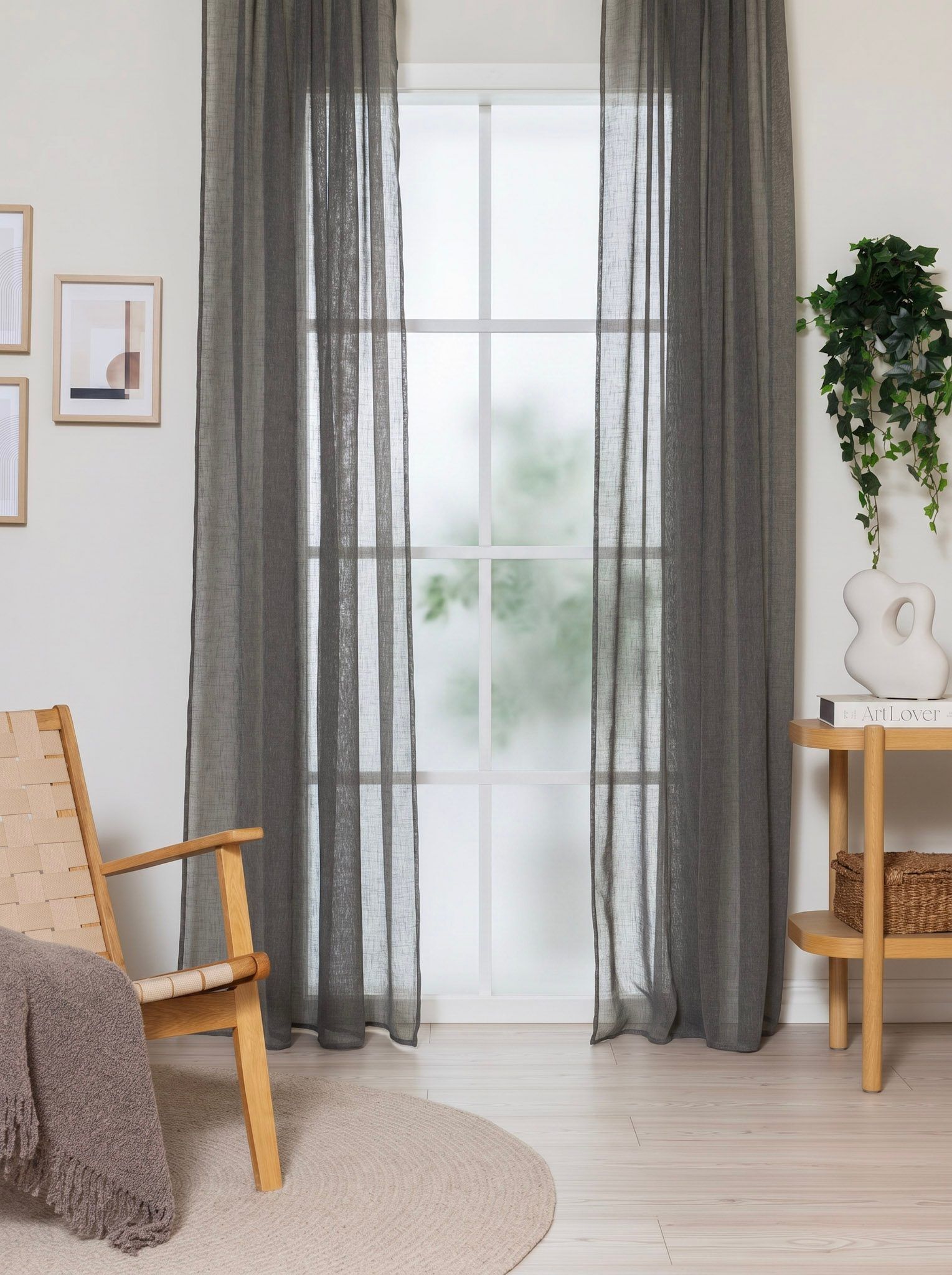 Gardin Felicia 140x240 cm - Smaragdgrønn
