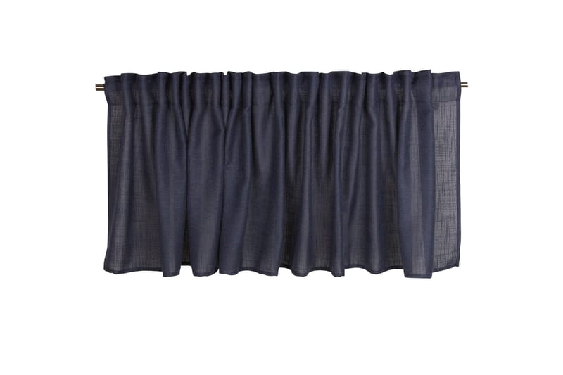 Brooklyn Gardinkappe 55 cm - Marineblå - Tekstiler - Gardiner - Gardinlengder - Hanklengde