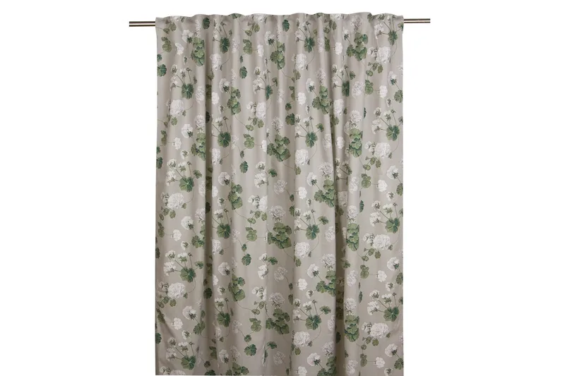 Pelargon Gardinlengde 145x245 cm, Lys grå