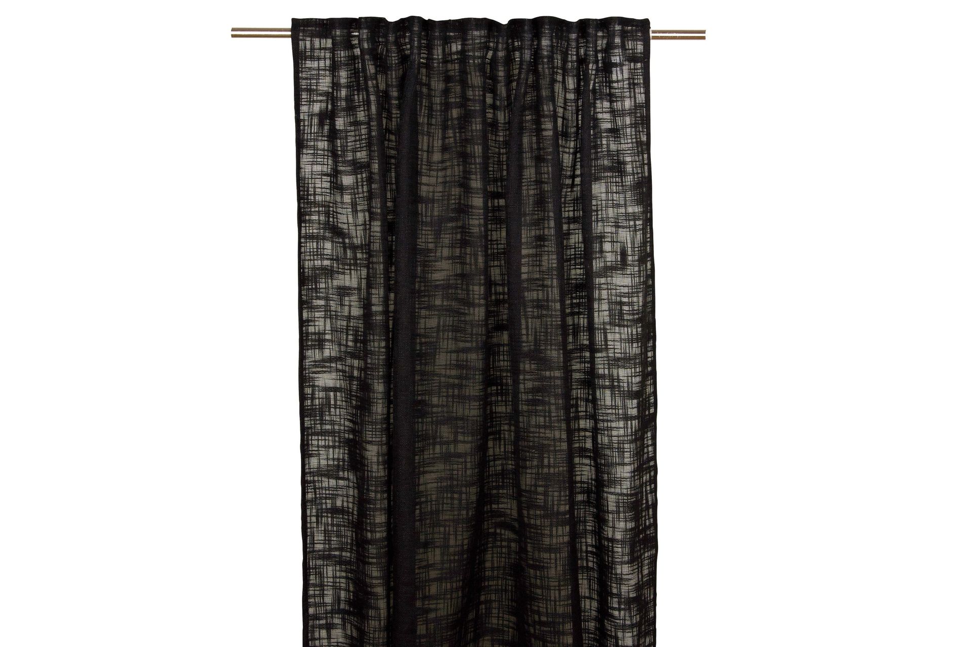 Jeff Gardinlengde 135x280 cm - Svart