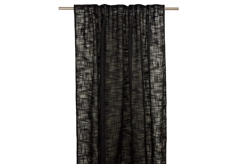 Jeff Gardinlengde 135x280 cm, Svart