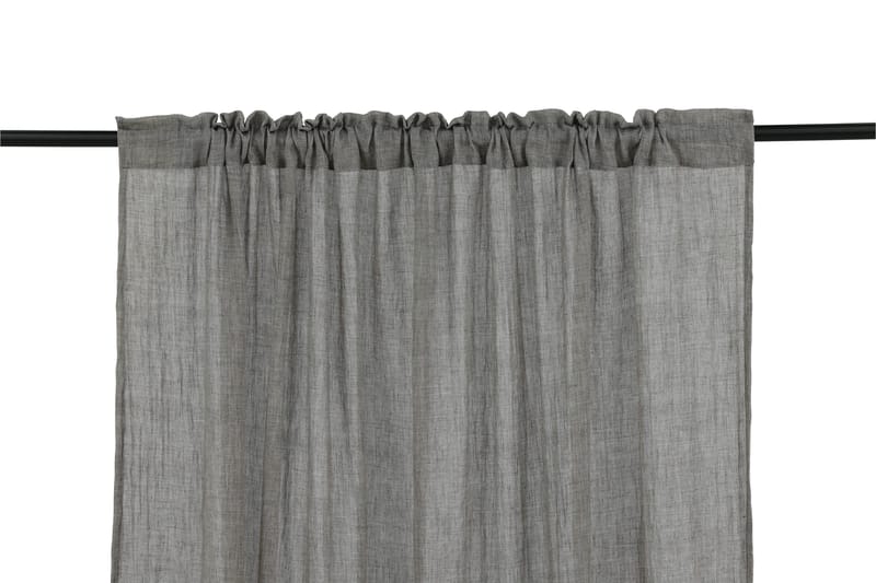 Elena Gardin 135x290 cm - Grå - Tekstiler - Gardiner - Gardinlengder - Kanallengde