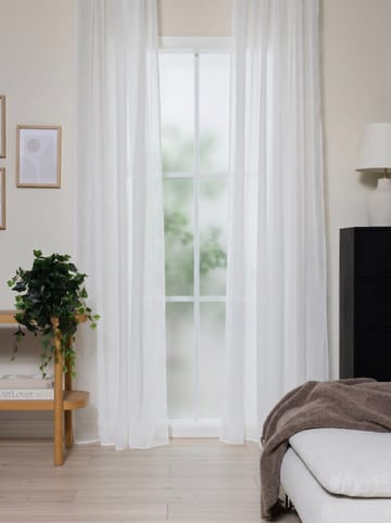 Gardin Alice 140x250 cm - Crème - Tekstiler - Gardiner - Gardinlengder - Brett båndlengde