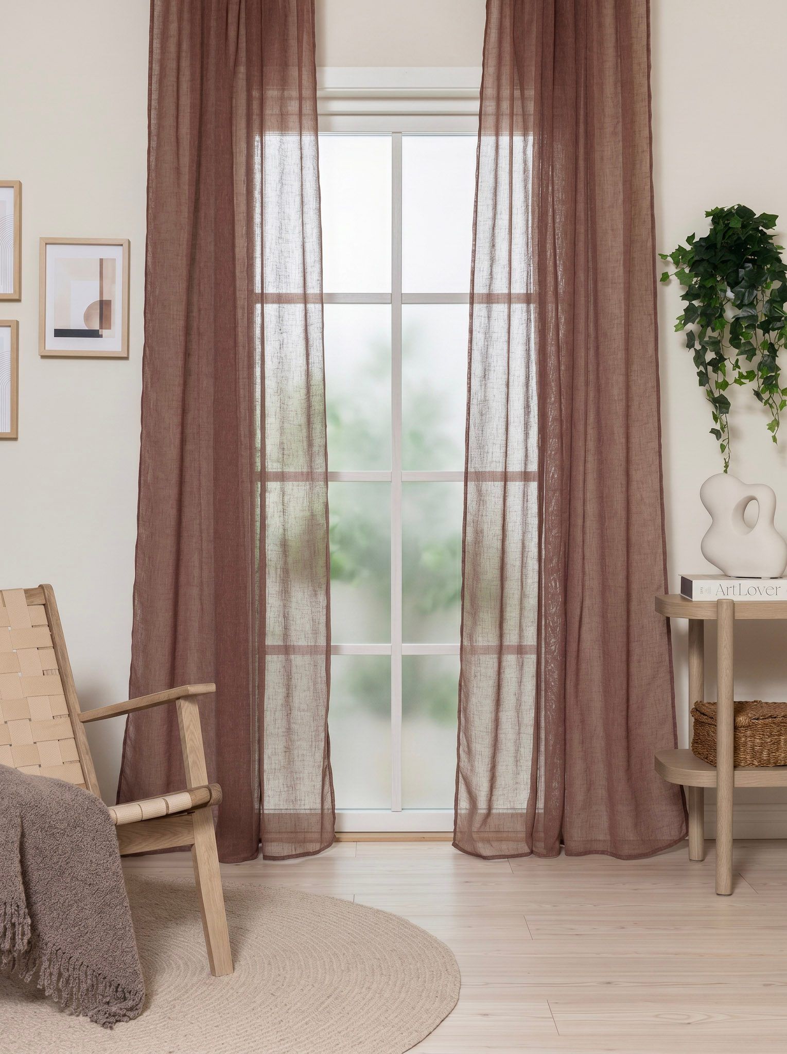 Gardin Alice 140x250 cm - Rust
