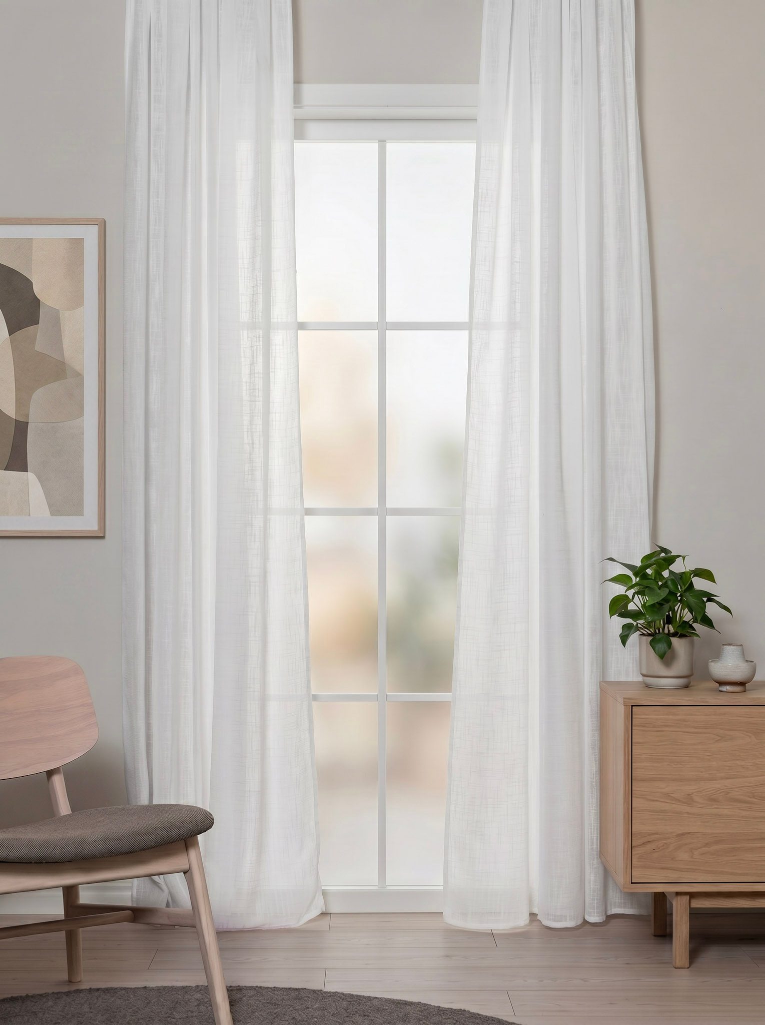 Gardin Stella 140x250 cm - Hvit