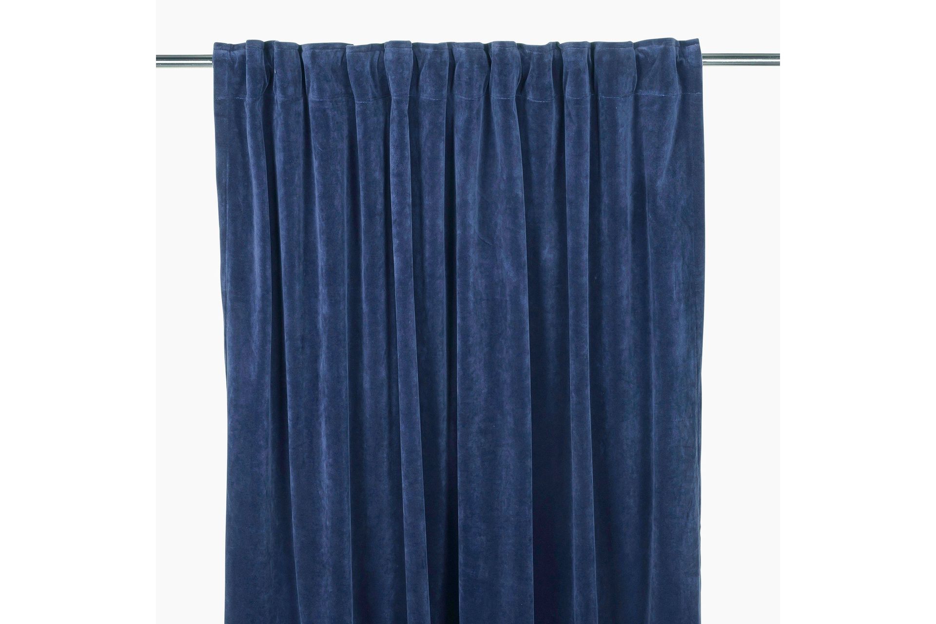 Sameta Fløyelsgardin Multibåndlengde 2-pk 240 cm - Marineblå