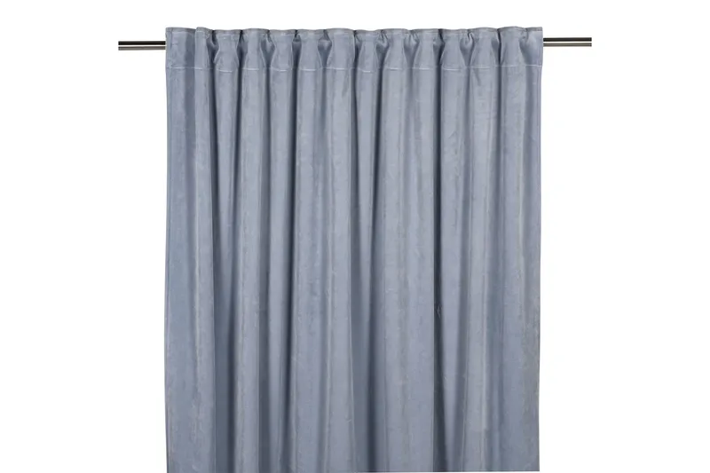 Sameta Fløyelsgardin Multibåndlengde 2-pk 240 cm - Denim - Tekstiler - Gardiner - Gardinlengder - Hanklengde