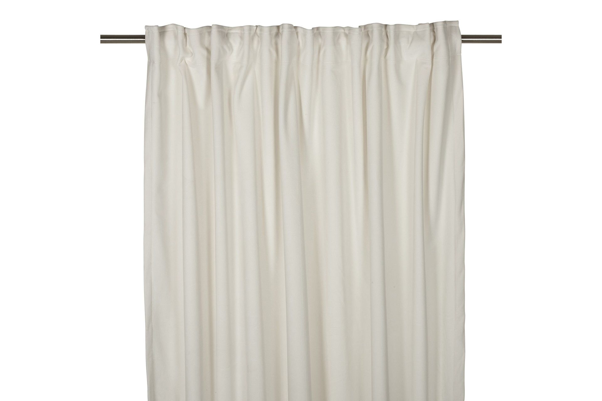 Sameta Fløyelsgardin Multibåndlengde 2-pk 280 cm - Offwhite