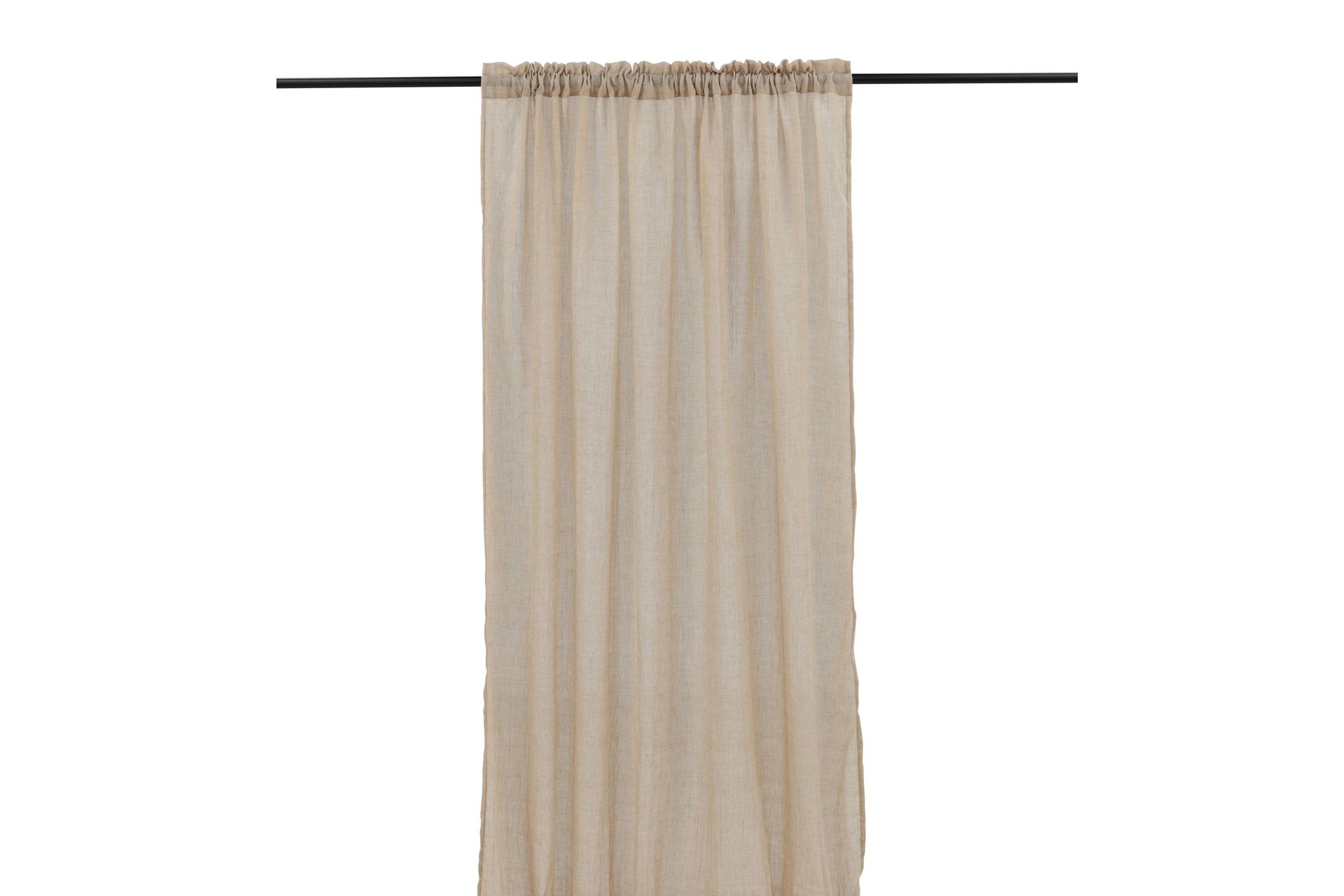 Elena Gardin 135x240 cm - Beige - Tekstiler - Gardiner - Gardinlengder - Kanallengde