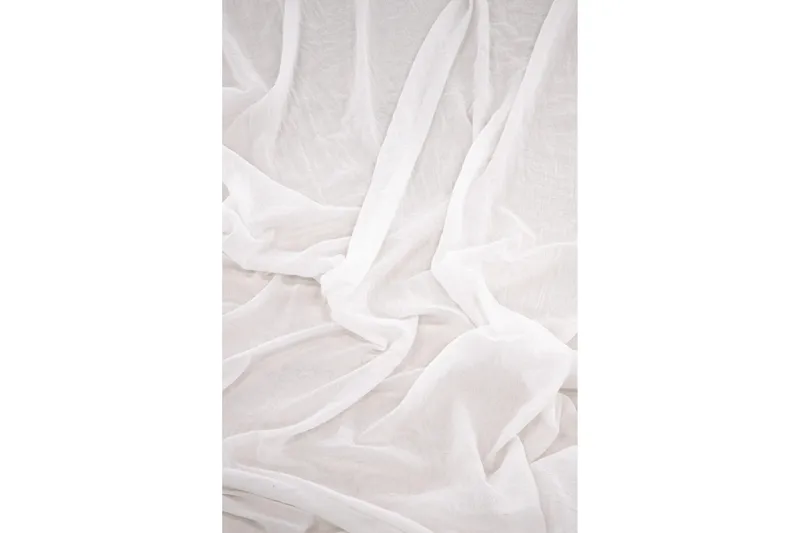 Elena Gardin 135x240 cm - Hvid - Tekstiler - Gardiner - Gardinlengder - Kanallengde