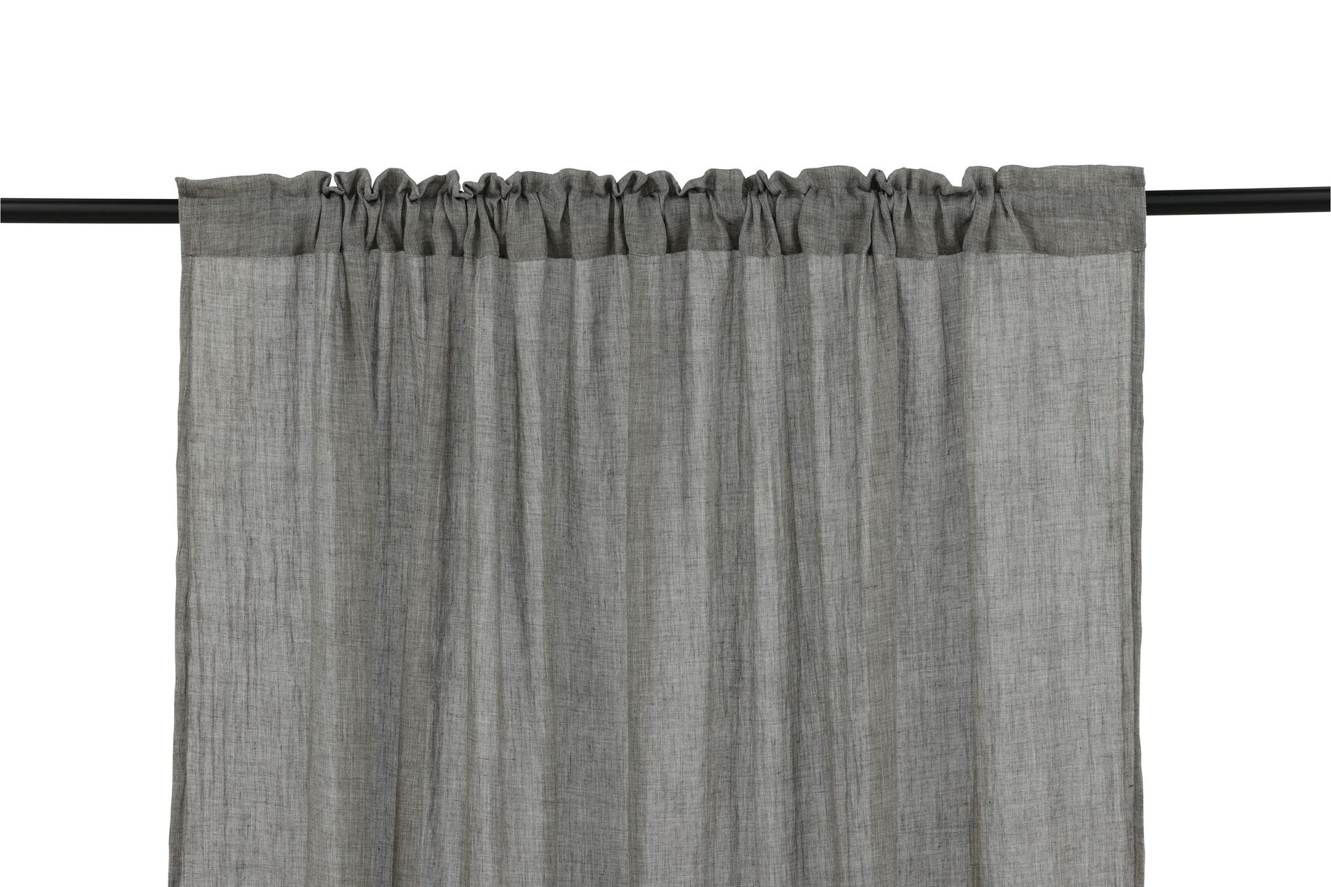Elena Gardin 135x290 cm - Grå - Tekstiler - Gardiner - Gardinlengder - Kanallengde