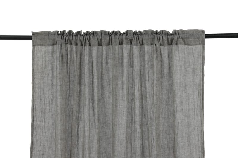 Elena Gardin 135x290 cm - Grå - Tekstiler - Gardiner - Gardinlengder - Kanallengde