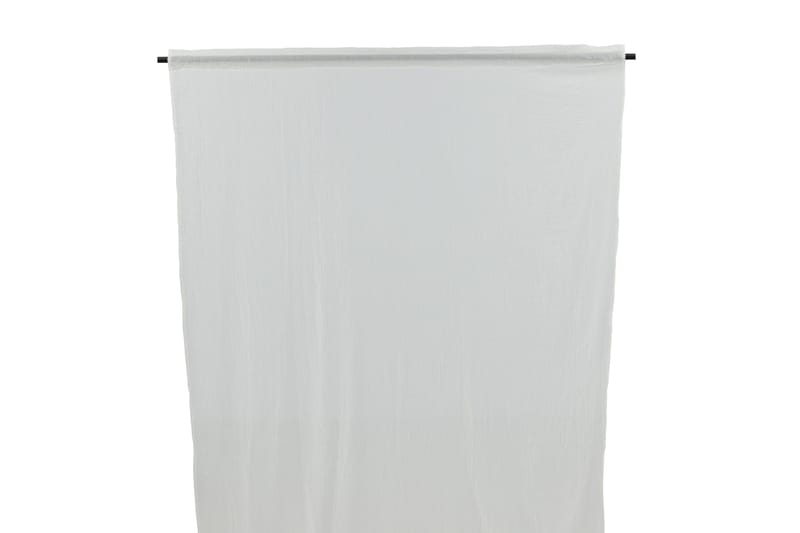 Elena Gardin 135x290 cm - Hvid - Tekstiler - Gardiner - Gardinlengder - Kanallengde
