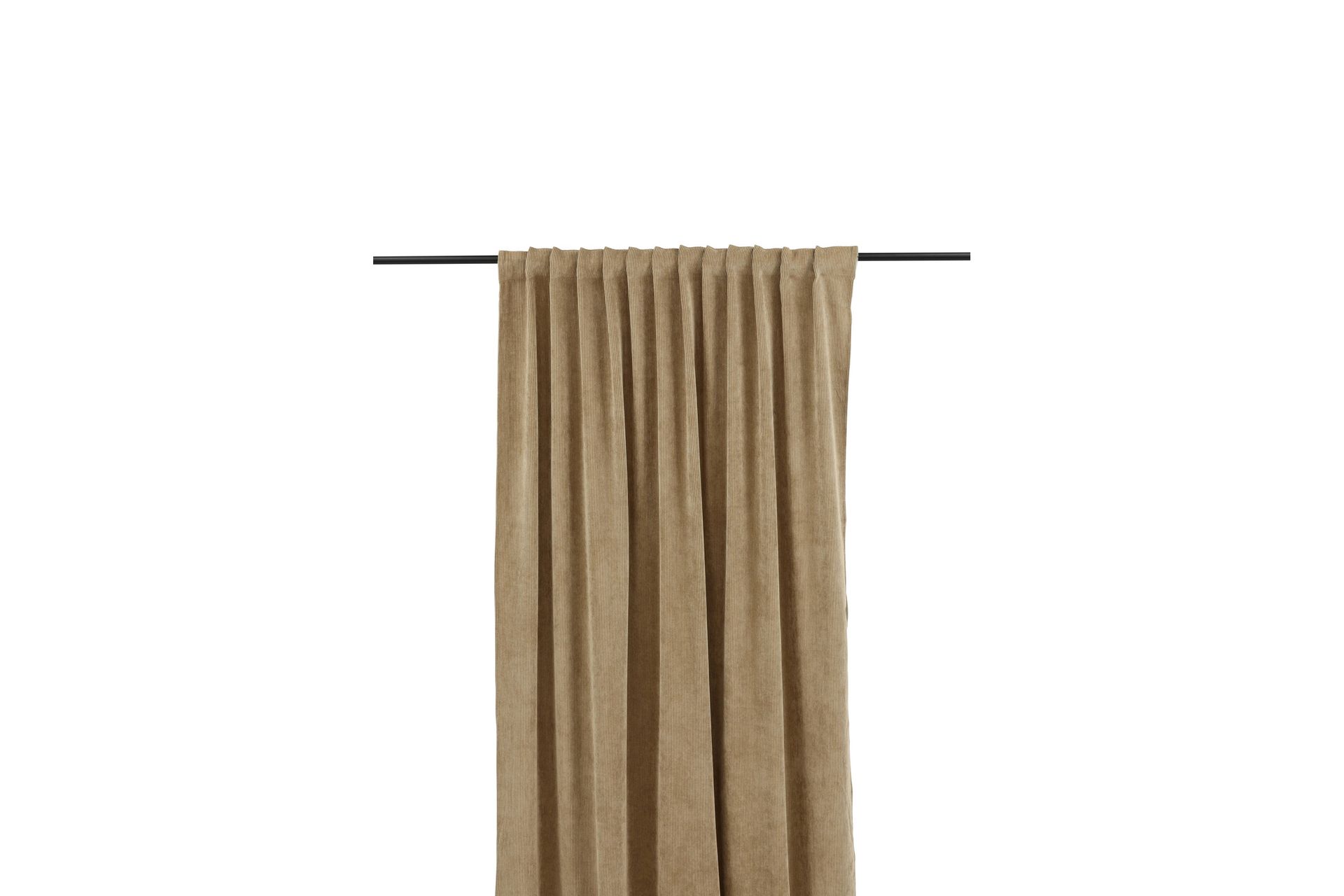 Elma Gardin 140x240 cm - Brun - Tekstiler - Gardiner - Gardinlengder - Kanallengde