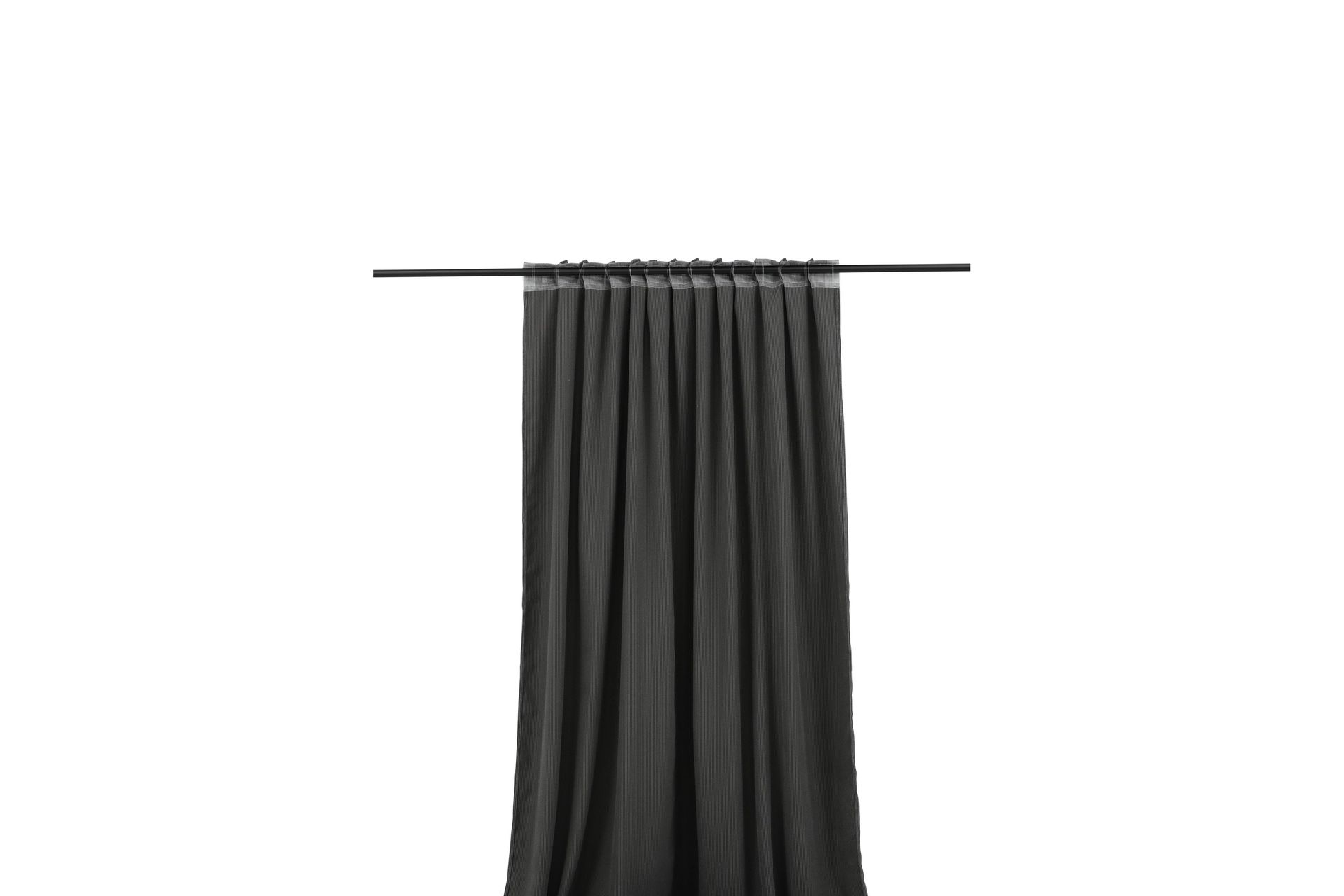 Elma Gardin 140x240 cm - Grå - Tekstiler - Gardiner - Gardinlengder - Kanallengde