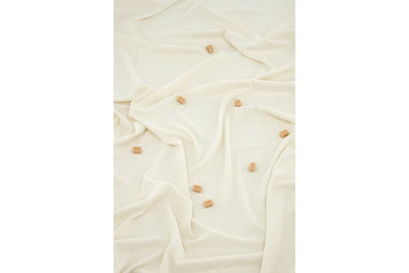 Elma Gardin 140x290 cm - Hvid - Tekstiler - Gardiner - Gardinlengder - Kanallengde