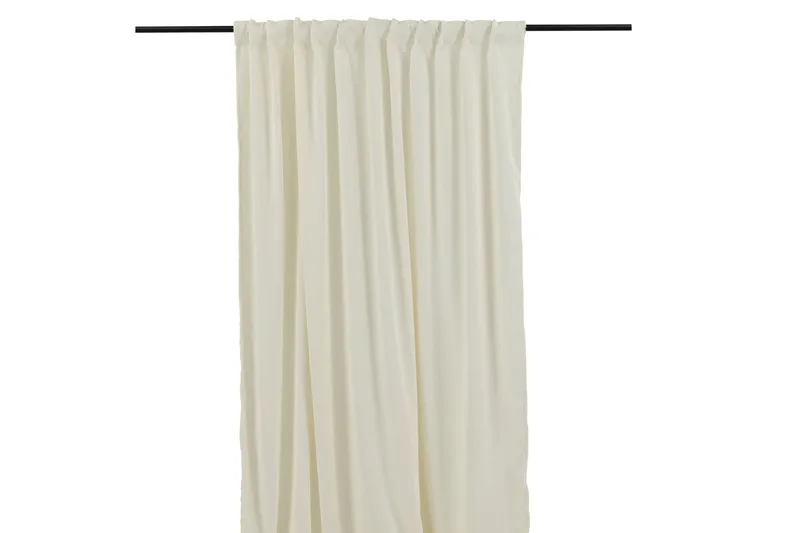 Elma Gardin 140x290 cm - Hvid - Tekstiler - Gardiner - Gardinlengder - Kanallengde