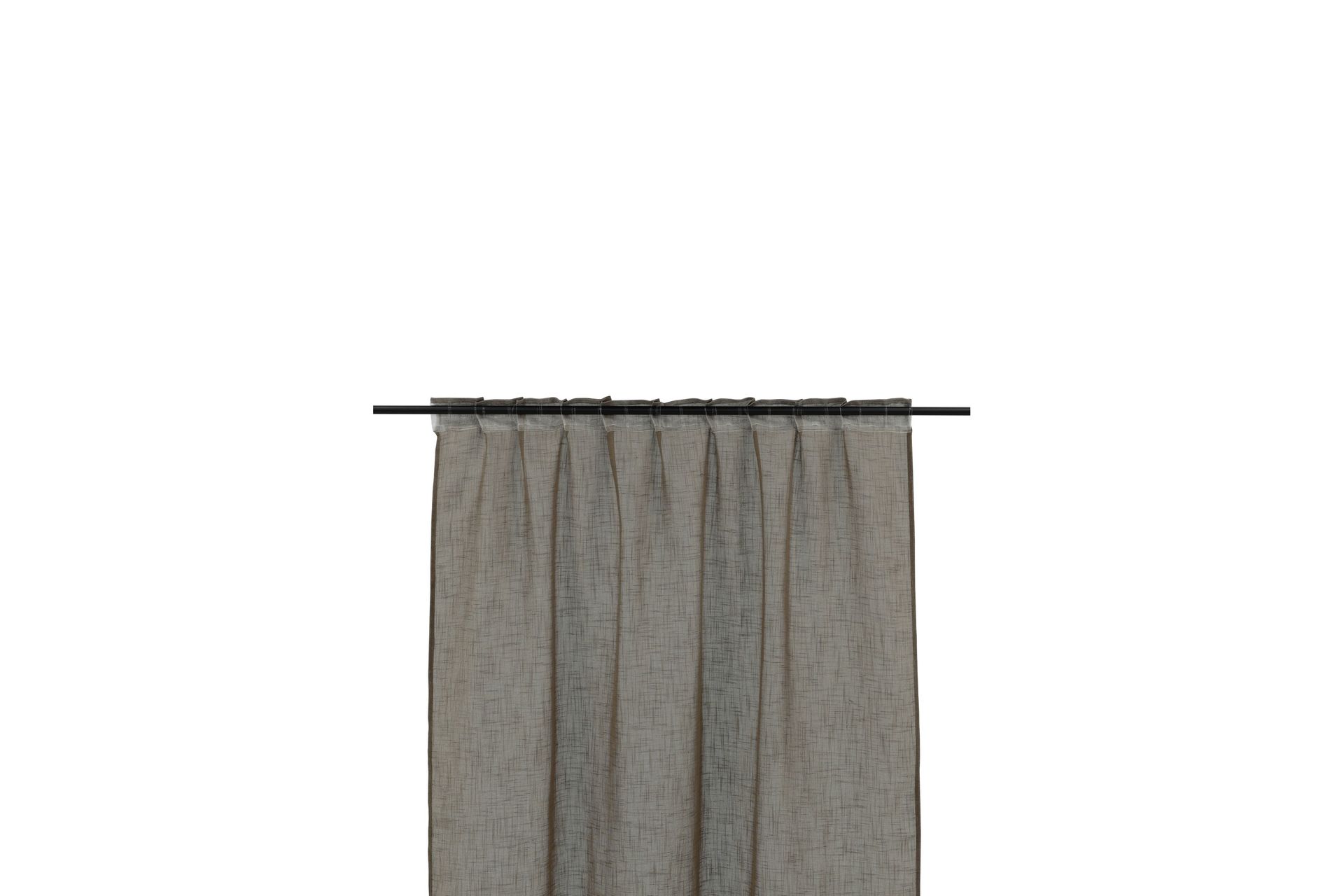 Kaya Gardin 140x290 cm - Brun - Tekstiler - Gardiner - Gardinlengder - Kanallengde