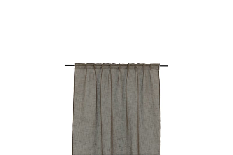 Kaya Gardin 140x290 cm - Brun - Tekstiler - Gardiner - Gardinlengder - Kanallengde