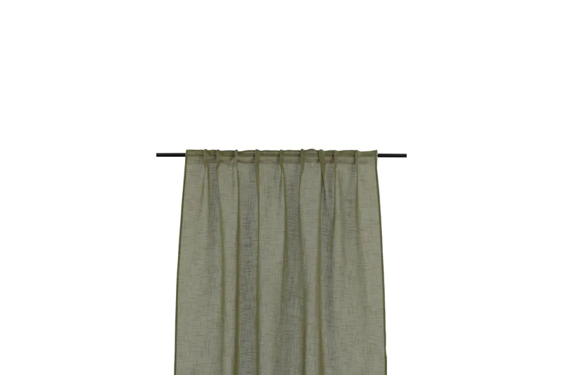 Kaya Gardin 140x290 cm - Grøn - Tekstiler - Gardiner - Gardinlengder - Kanallengde
