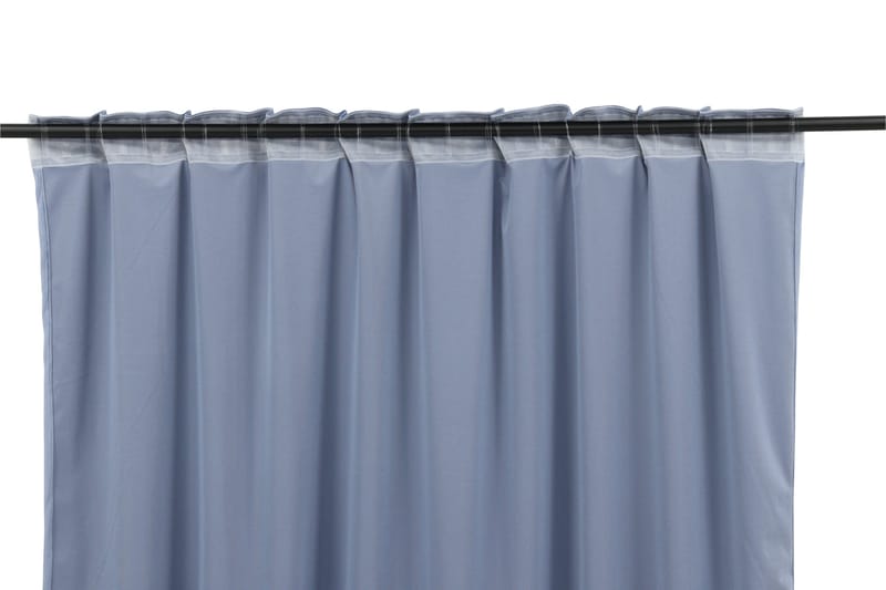 Mary Gardin 135x250 cm - Blå - Tekstiler - Gardiner - Gardinlengder - Kanallengde