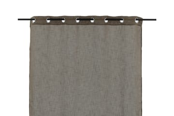 Kaya Gardin metallringer 140x240 cm - Brun - Tekstiler - Gardiner - Gardinlengder - Maljegardiner