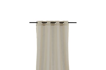 Kaya Gardin metallringer 140x290 cm - Beige - Tekstiler - Gardiner - Gardinlengder - Maljegardiner