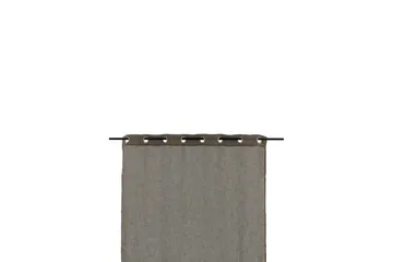 Kaya Gardin metallringer 140x290 cm - Brun - Tekstiler - Gardiner - Gardinlengder