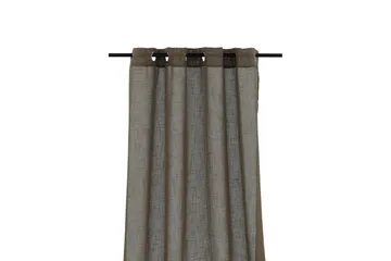 Kaya Gardin metallringer 140x290 cm - Brun - Tekstiler - Gardiner - Gardinlengder