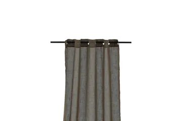 Kaya Gardin metallringer 140x290 cm - Brun - Tekstiler - Gardiner - Gardinlengder