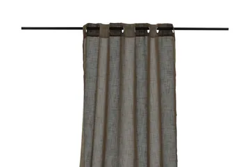 Kaya Gardin metallringer 140x290 cm - Brun - Tekstiler - Gardiner - Gardinlengder