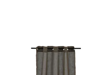 Kaya Gardin metallringer 140x290 cm - Brun - Tekstiler - Gardiner - Gardinlengder