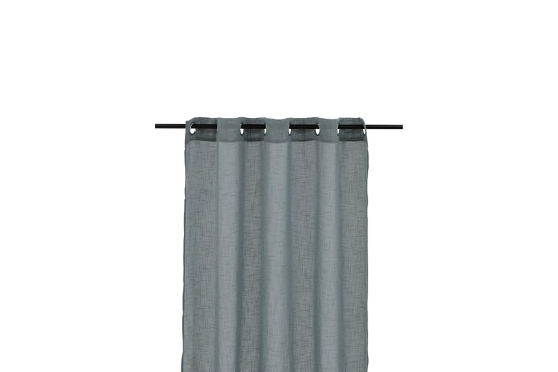 Kaya Gardin metallringer 140x290 cm - Grå - Tekstiler - Gardiner - Gardinlengder - Maljegardiner