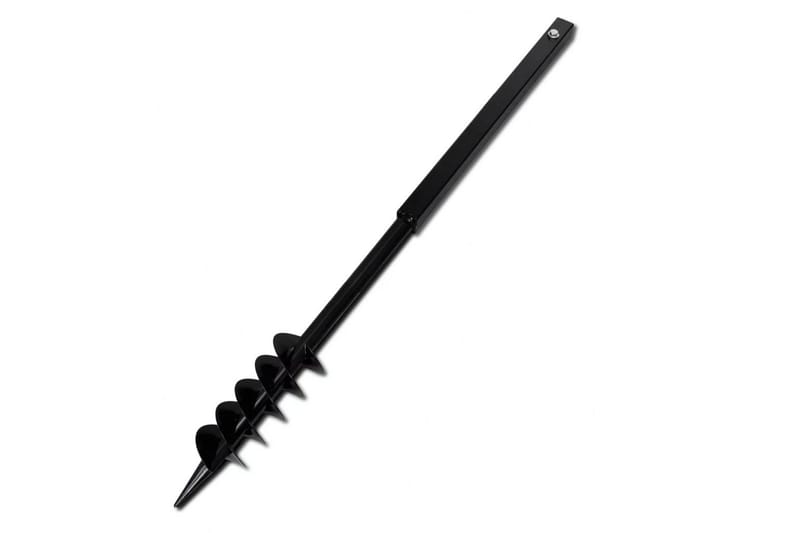 Jordbor med håndtak 80 mm dobbelspiral svart stål - Tekstiler - Gardiner