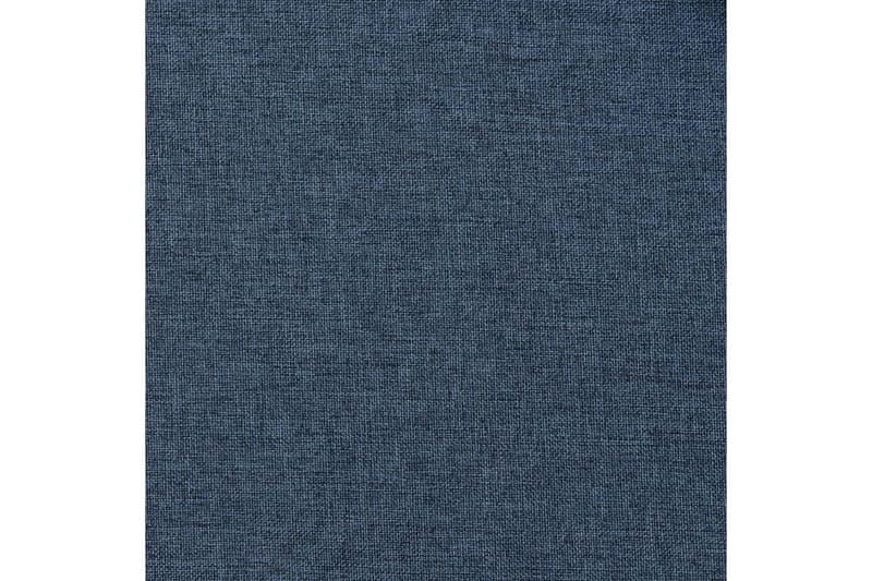 Lystette gardiner maljer og lin-design 2 stk blå 140x225 cm - Blå - Mørkleggingsgardin