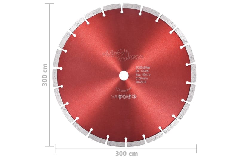 Diamantkutteskive stål 300 mm - Mørkleggingsgardin