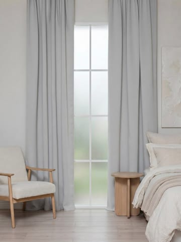 Mørkleggingsgardin Klara 140x250 cm - Sølv - Tekstiler - Gardiner - Mørkleggingsgardin