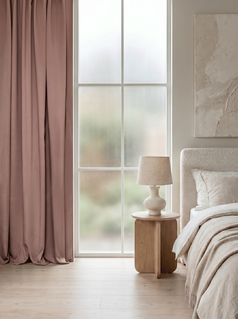 Mørkleggingsgardin Klara 140x250 cm - Taupe - Tekstiler - Gardiner - Mørkleggingsgardin