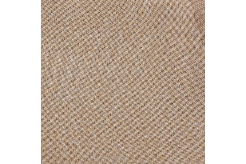 Lystett gardin med kroker og lin-design beige 290x245 cm - Beige - Mørkleggingsgardin