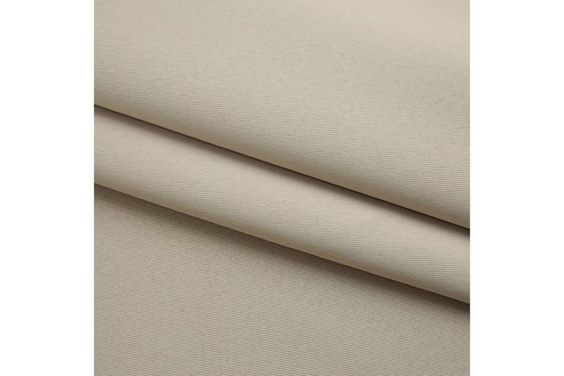 Lystett gardin med metallkroker beige 290x245 cm - Tekstiler - Gardiner - Mørkleggingsgardin